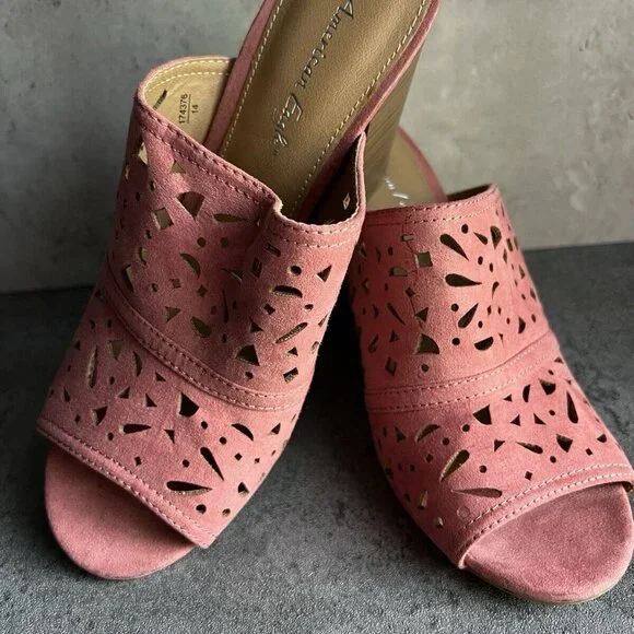 American Eagle Pink Hills Shoes Size 7 Pumps Heels - Picture 12 of 16